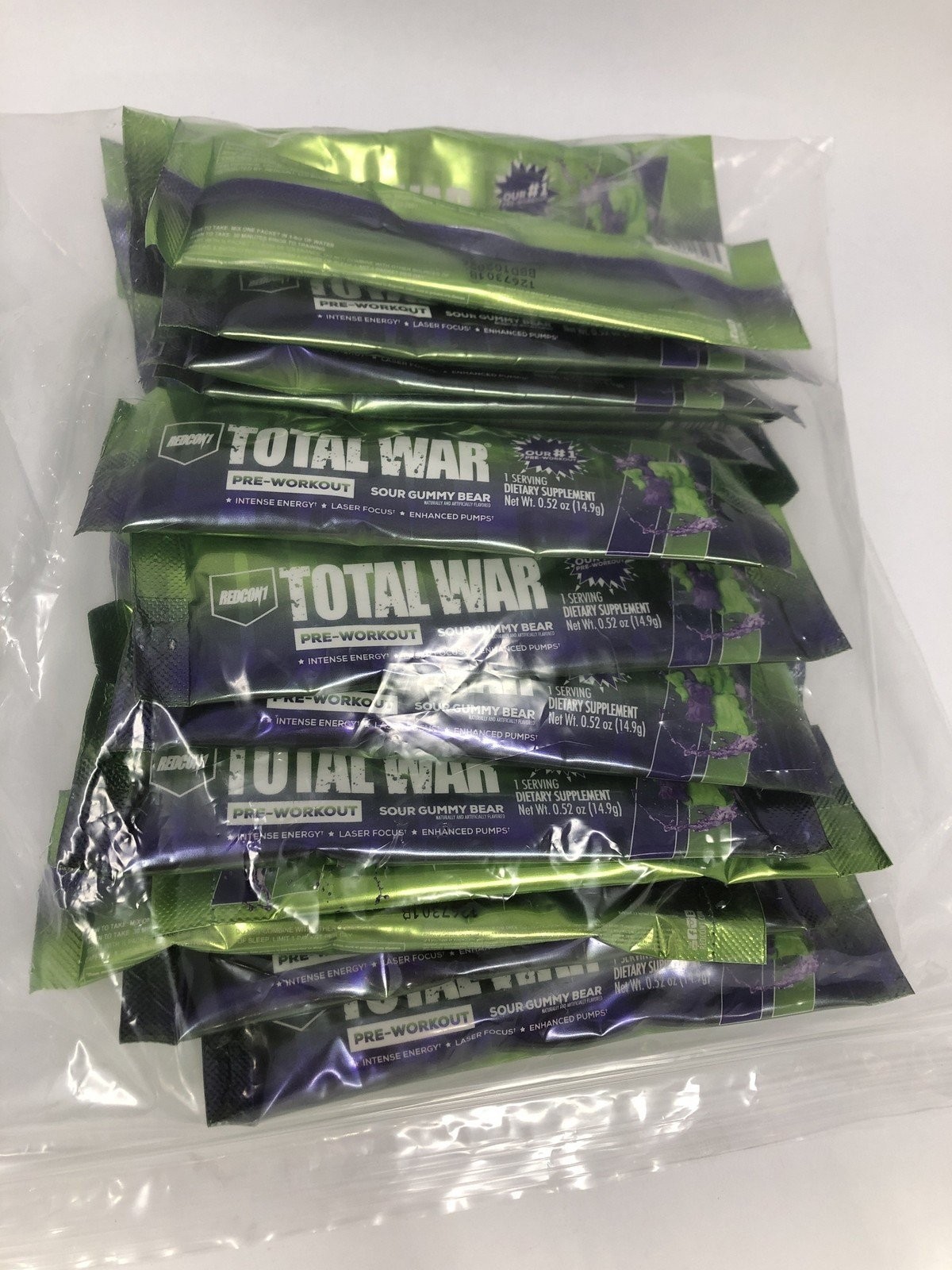 Total War Single Serving – REDCON1 sour gummy Bear (Bag 25 units)