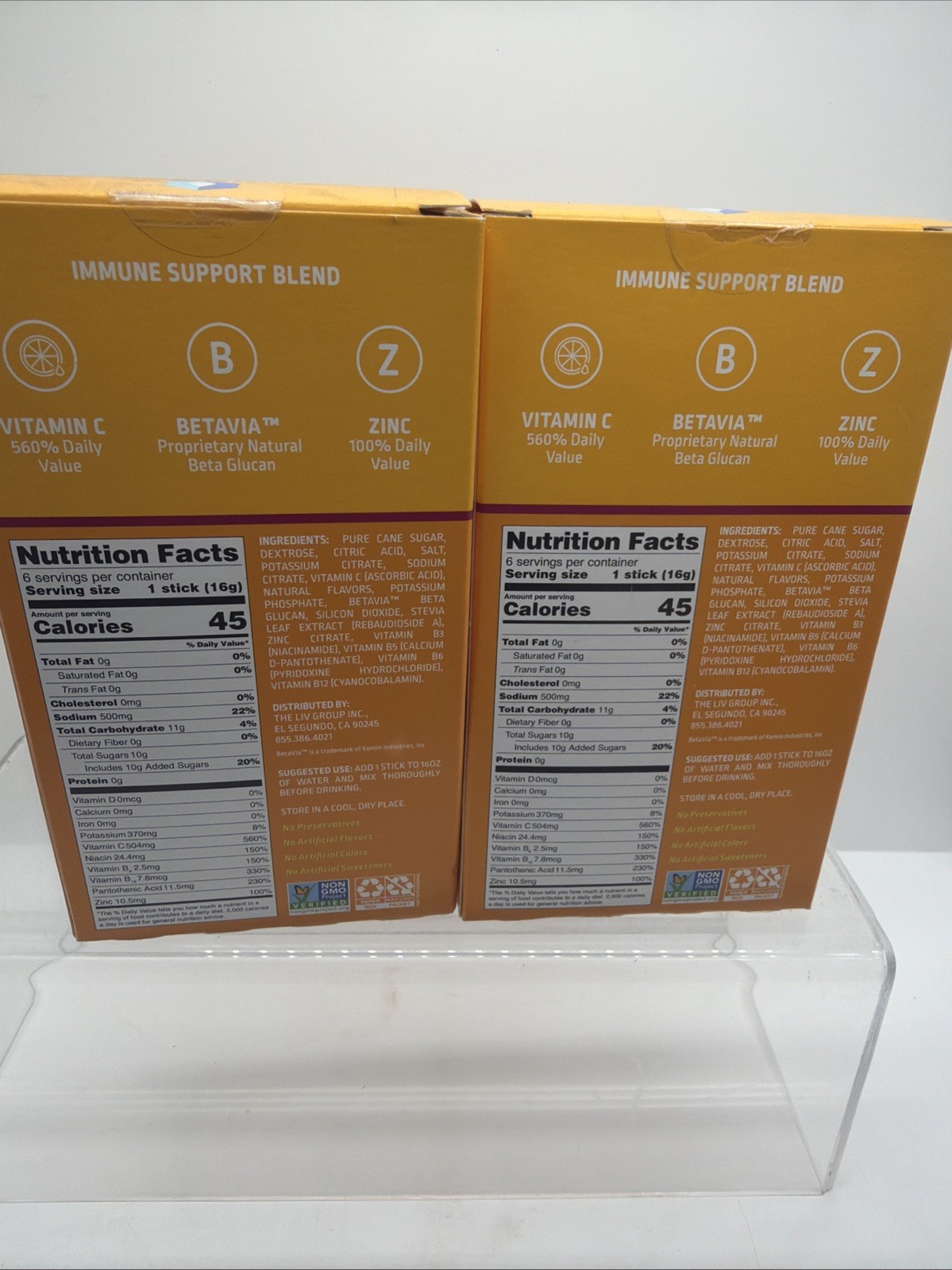 (2) Liquid I.V. Hydration Multiplier Immune Drink Mix Wild Berry 6pk COMBINESHIP