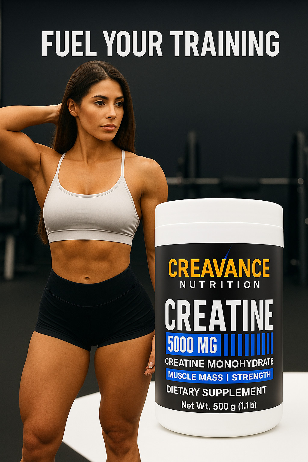 Creatine Monohydrate 500g | 5g Per Serving | Micronized Creavance Nutrition