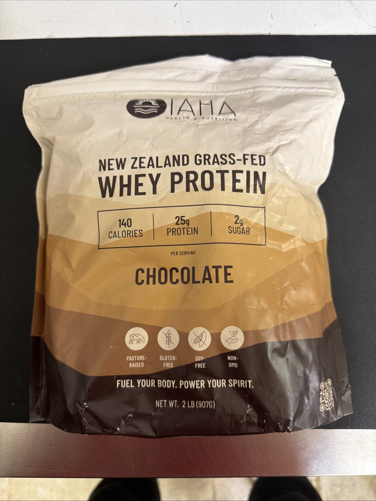TAHA New Zealand Grass-Fed Whey Protein CHOCOLATE 2 Lb. – NEW – 4/26