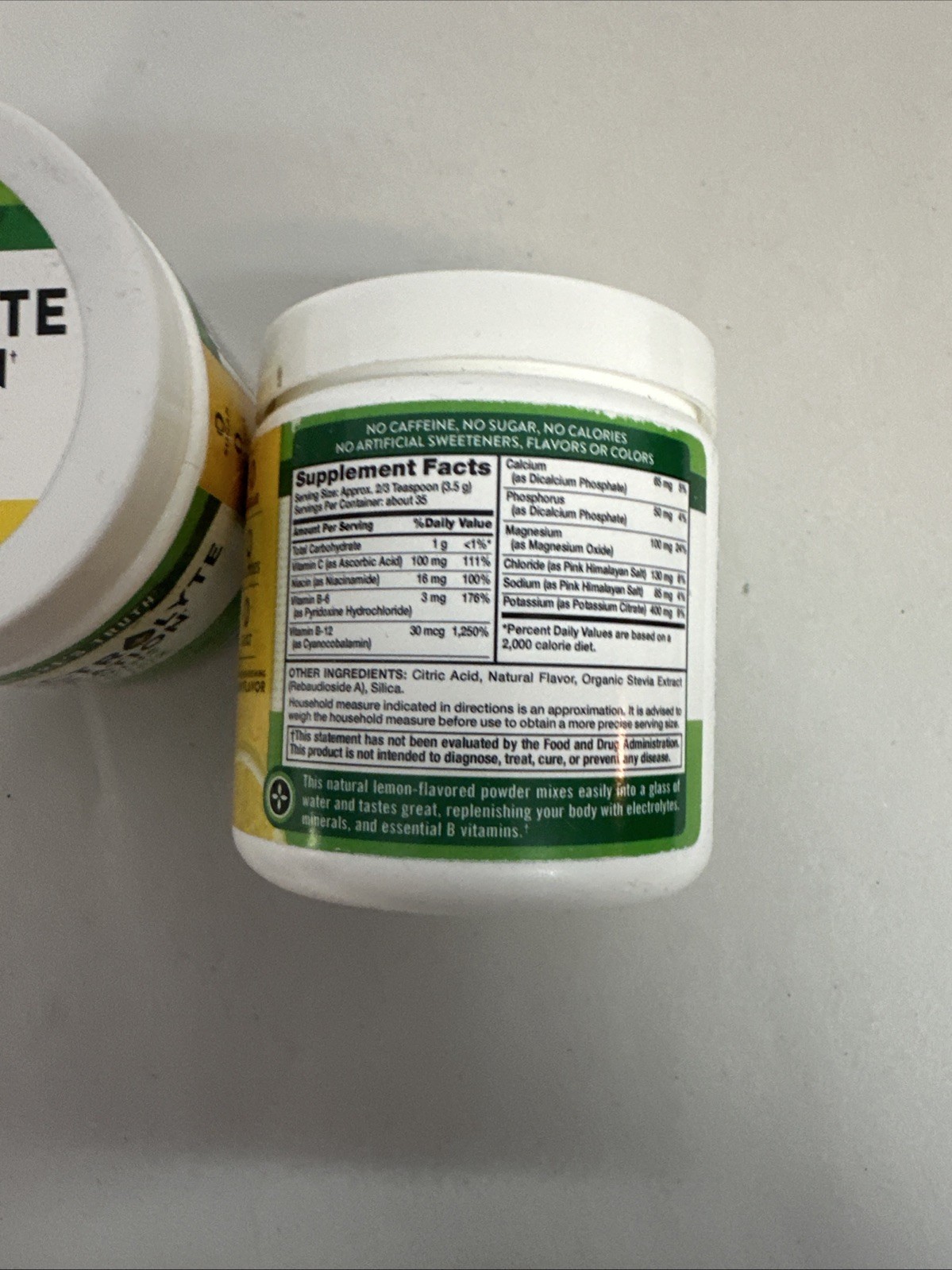 Lot of 2 Nature’s Truth Electrolyte Hydration Lemon 4.3oz Sealed New 02/2027