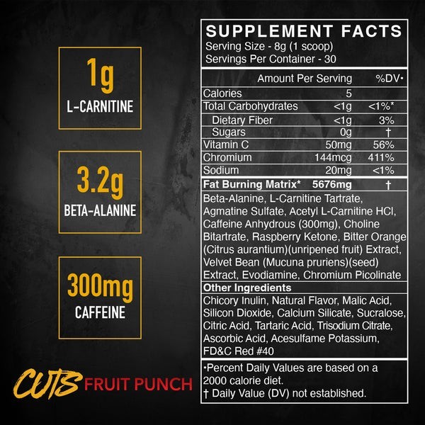 BlackMarket Labs Cuts Pre-Workout Powder, Sour Gummy Worm 12/25