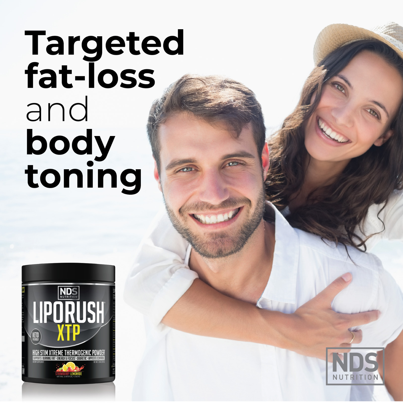 LipoRush XTP Thermogenic Fat-Burning Powder – Strawberry Lemonade / 45 Servings