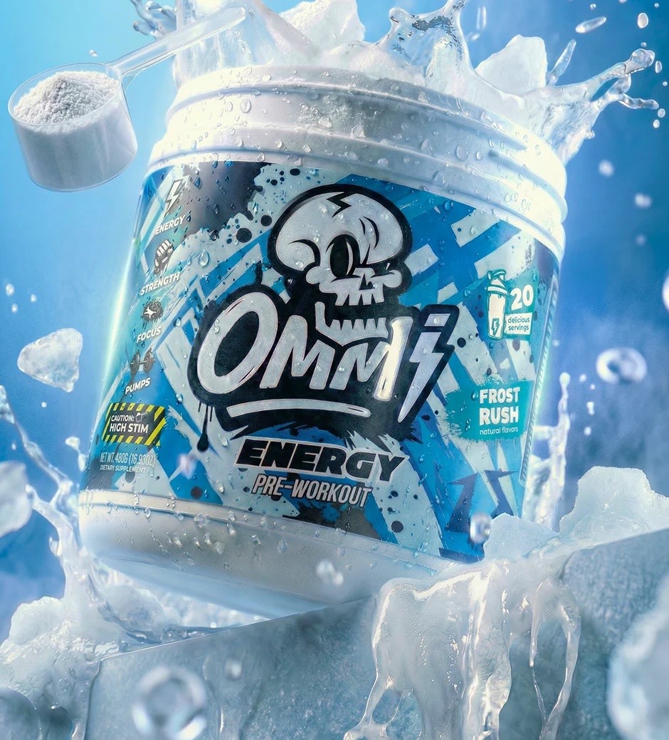 OMMI ENERGY – ALL IN ONE HIGH STIM PRE-WORKOUT 4 New Flavors to choose see below