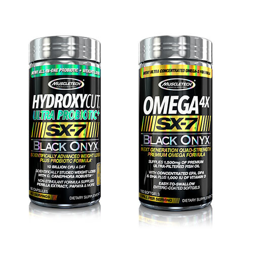 Muscletech Black Onyx SX-7 Health Series: Probiotic, Fish Oil, Amino, Hydroxycut