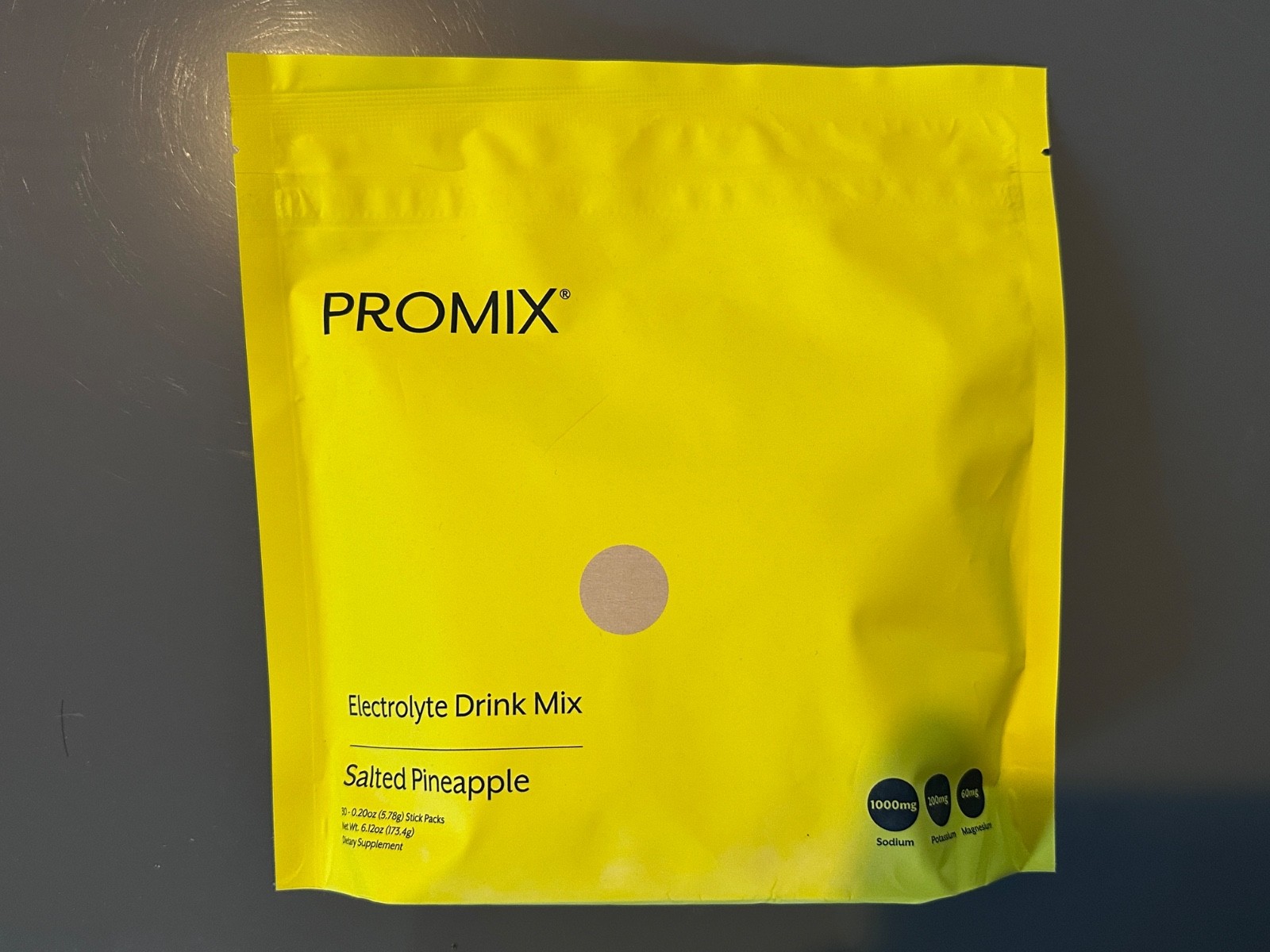 PROMIX Electrolyte Drink Mix, Salted Pineapple. 30 individual 0.20 oz packets.