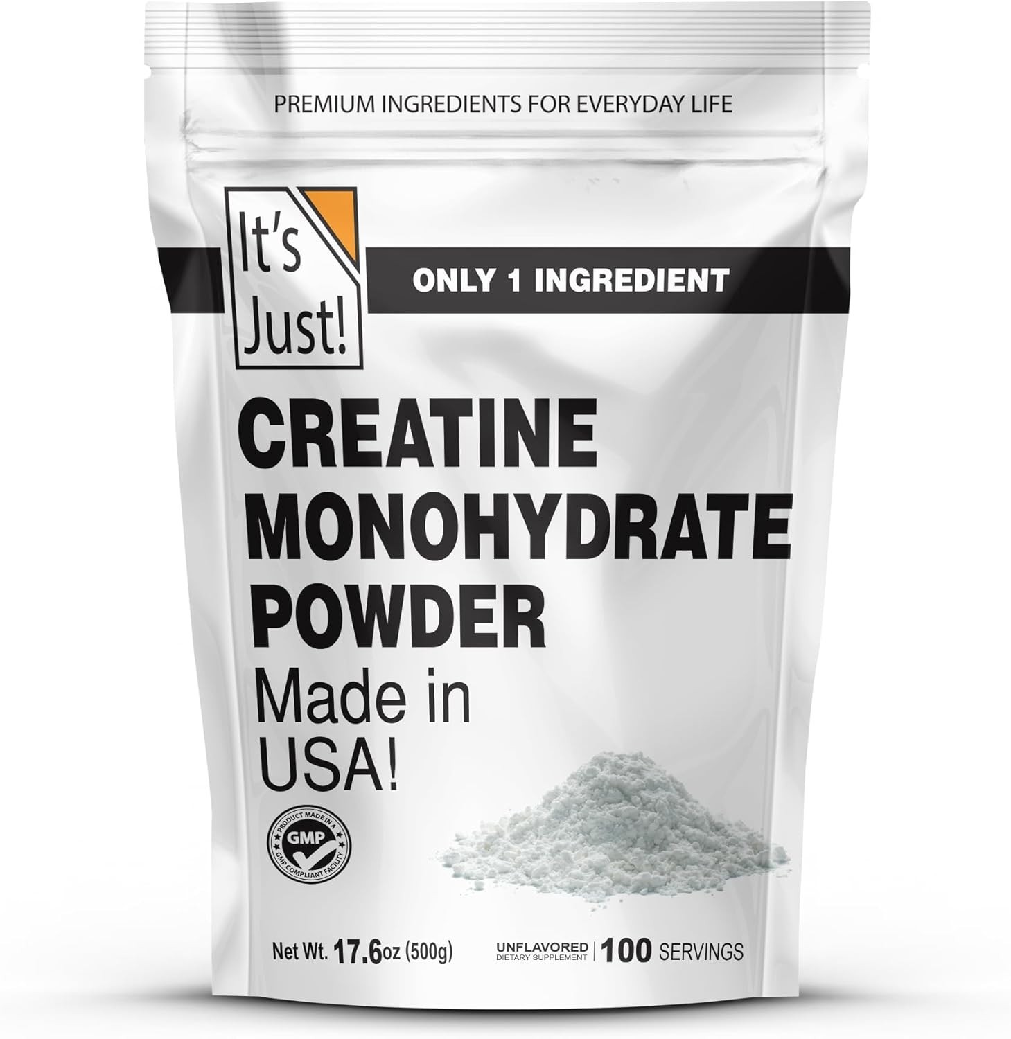 Creatine Monohydrate 100 Servings Unflavored Micronized Powder 5g Scoop Included