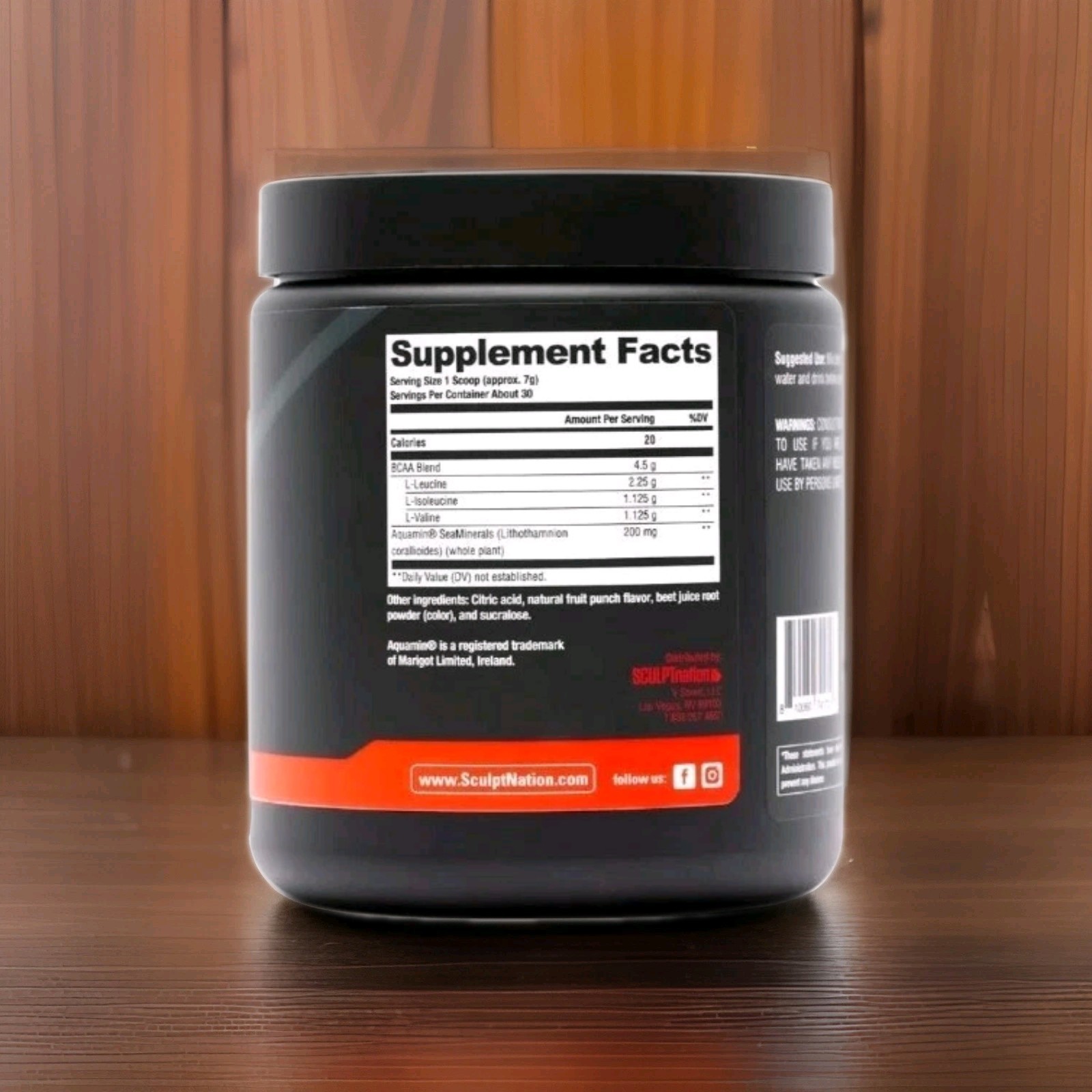 Sculpt Nation V Shred BCAA Powder Powerful Amino Acids Blend to Support/Recovery