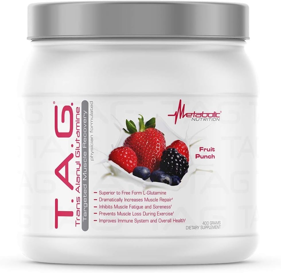Metabolic Nutrition TAG Trans Alanyl Glutamine Powder–Muscle Recovery Supplement