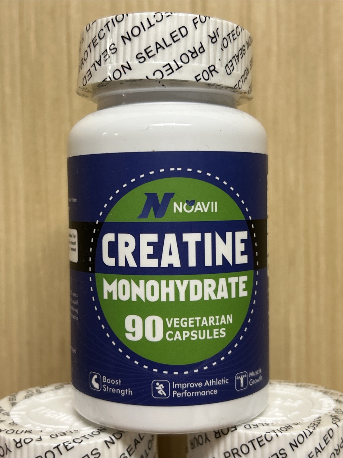 (LOT OF 3) NoavII Creatine Monohydrate Boost Strength 90 Capsules Exp. 07/2026