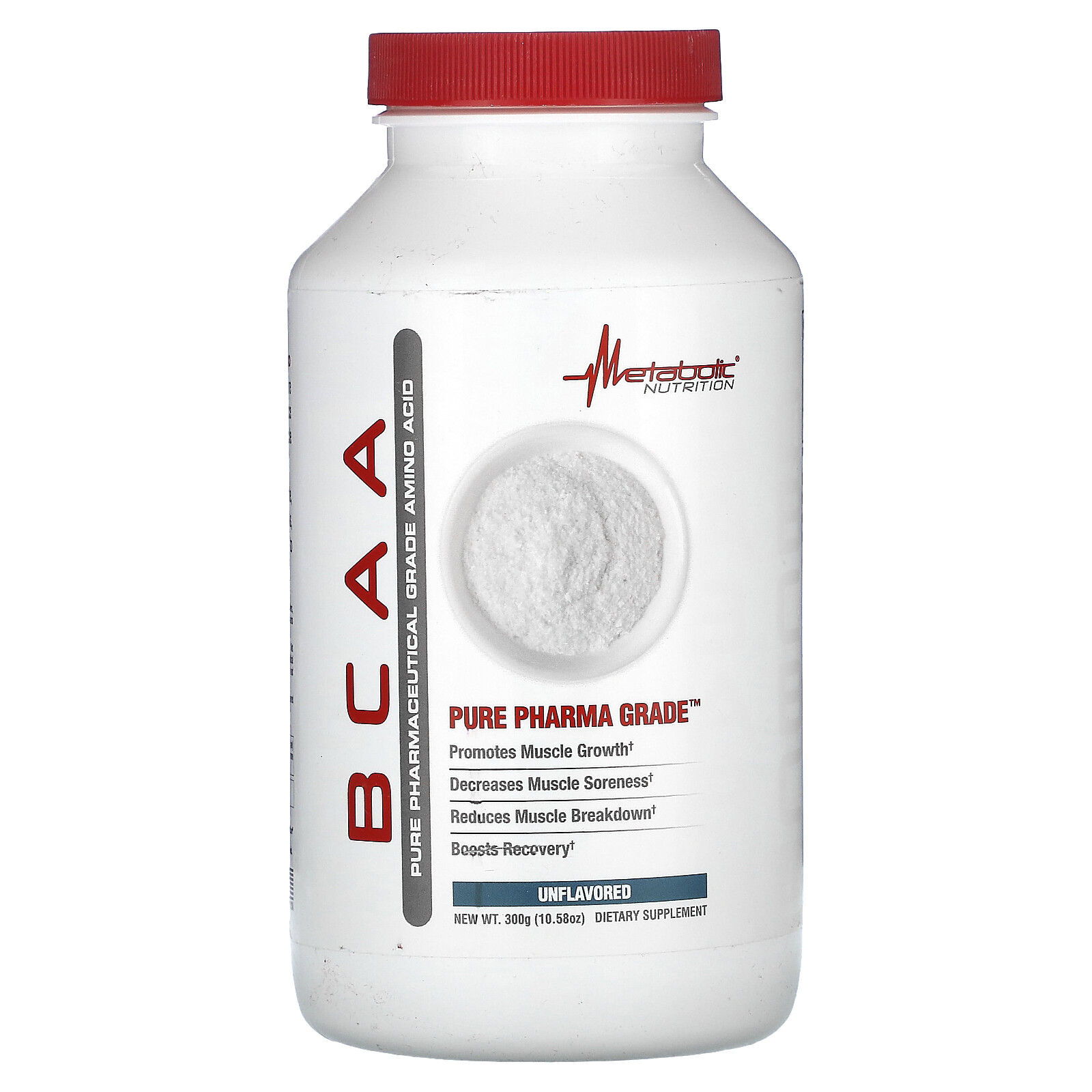 BCAA, Unflavored , 10.58 oz (300 g)