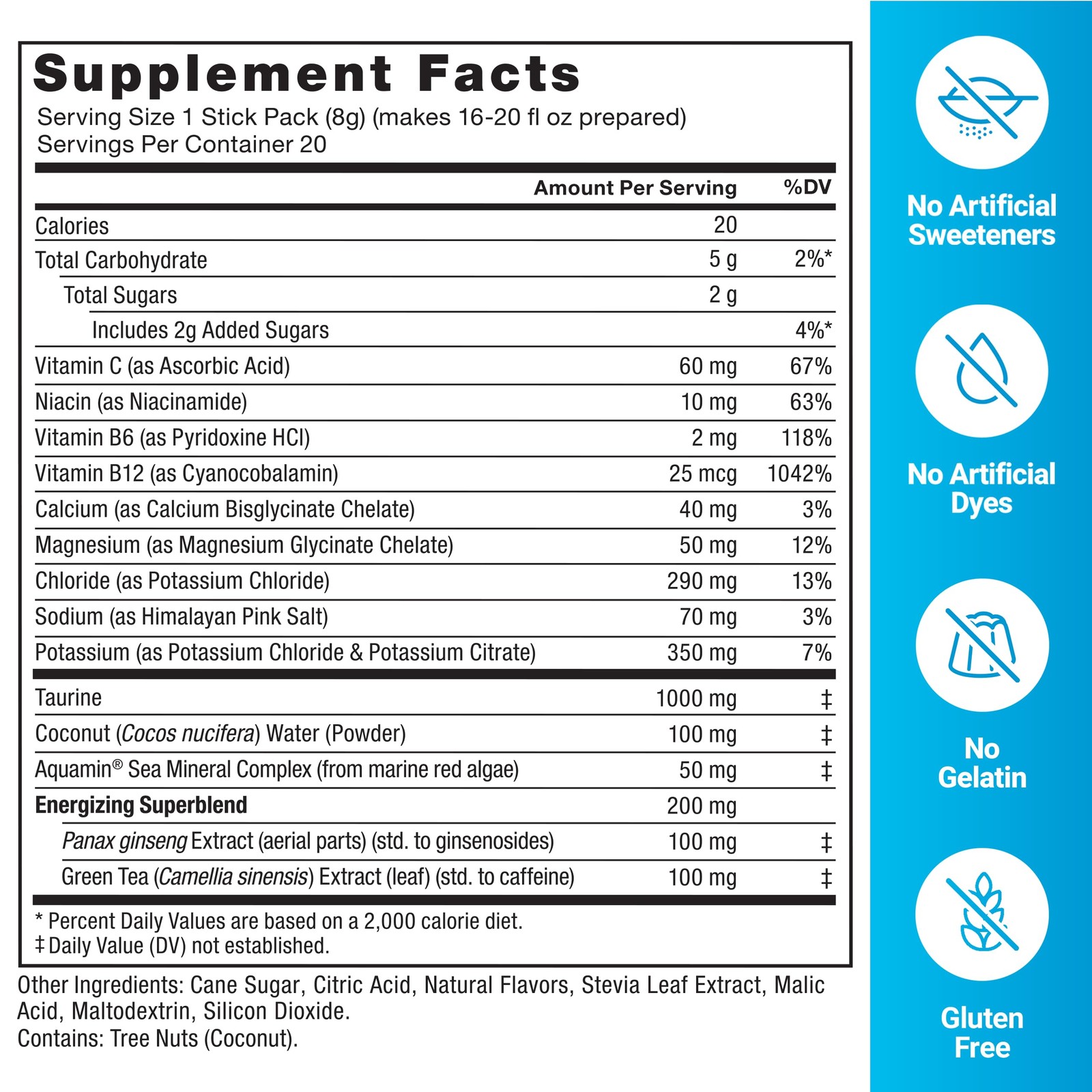 Force Factor Liquid Labs Energy Drink, 20 Servings (Pack of 1), Fruit Punch