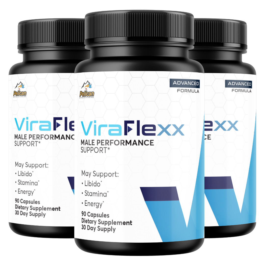 ViraFlexx- Bodybuilding & Men’s Health Support- 3 Bottles- 270 Capsules