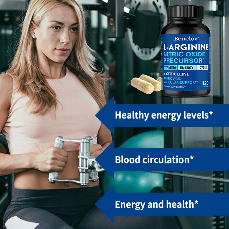 L-Arginine + L-Citrulline Extra Strength Nitric Oxide & Circulation Boost