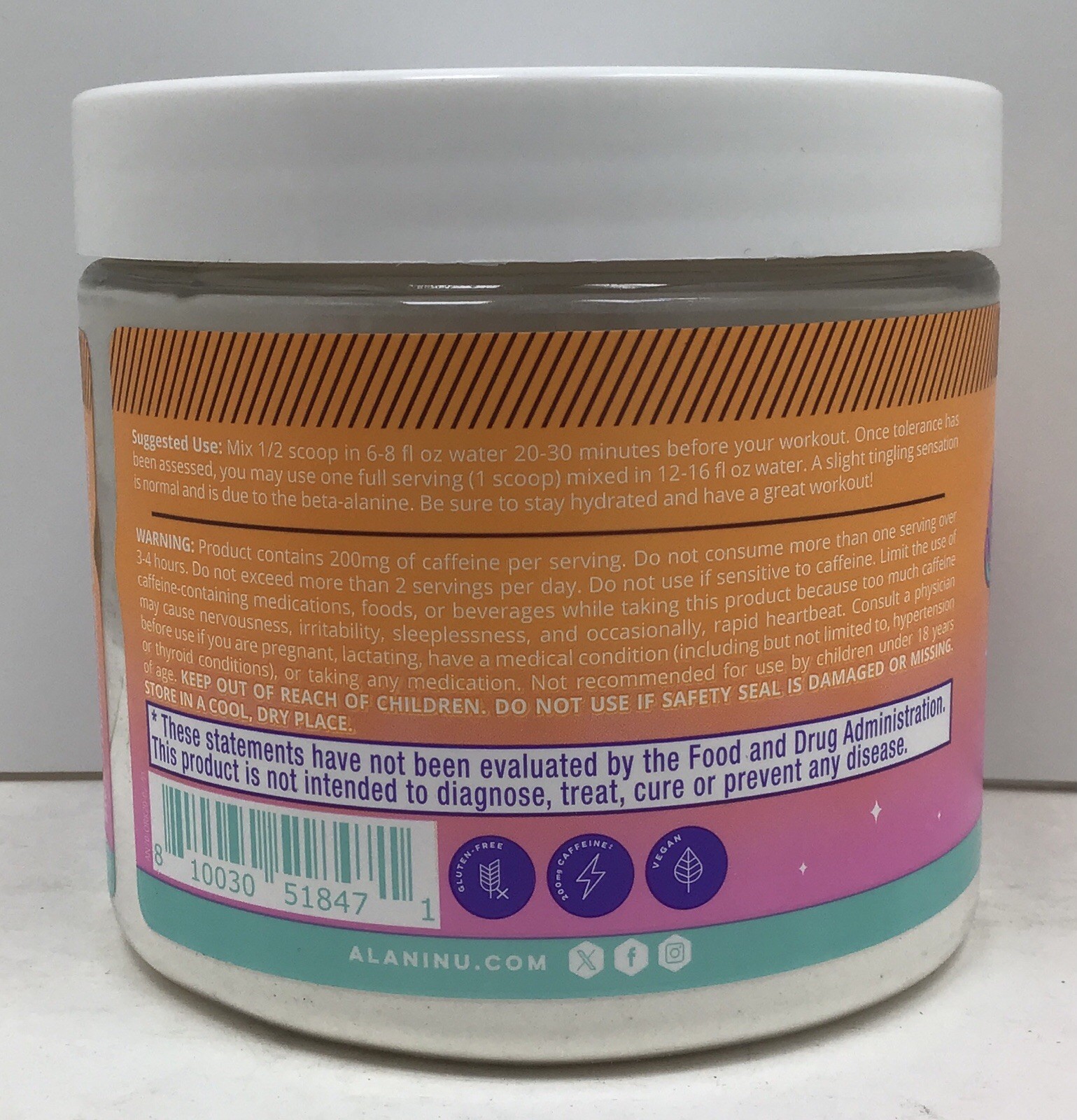 2X ALANI NU PRE-WORKOUT ORANGE KISS 20 SERVINGS EACH EXP 05/2027+ SEALED