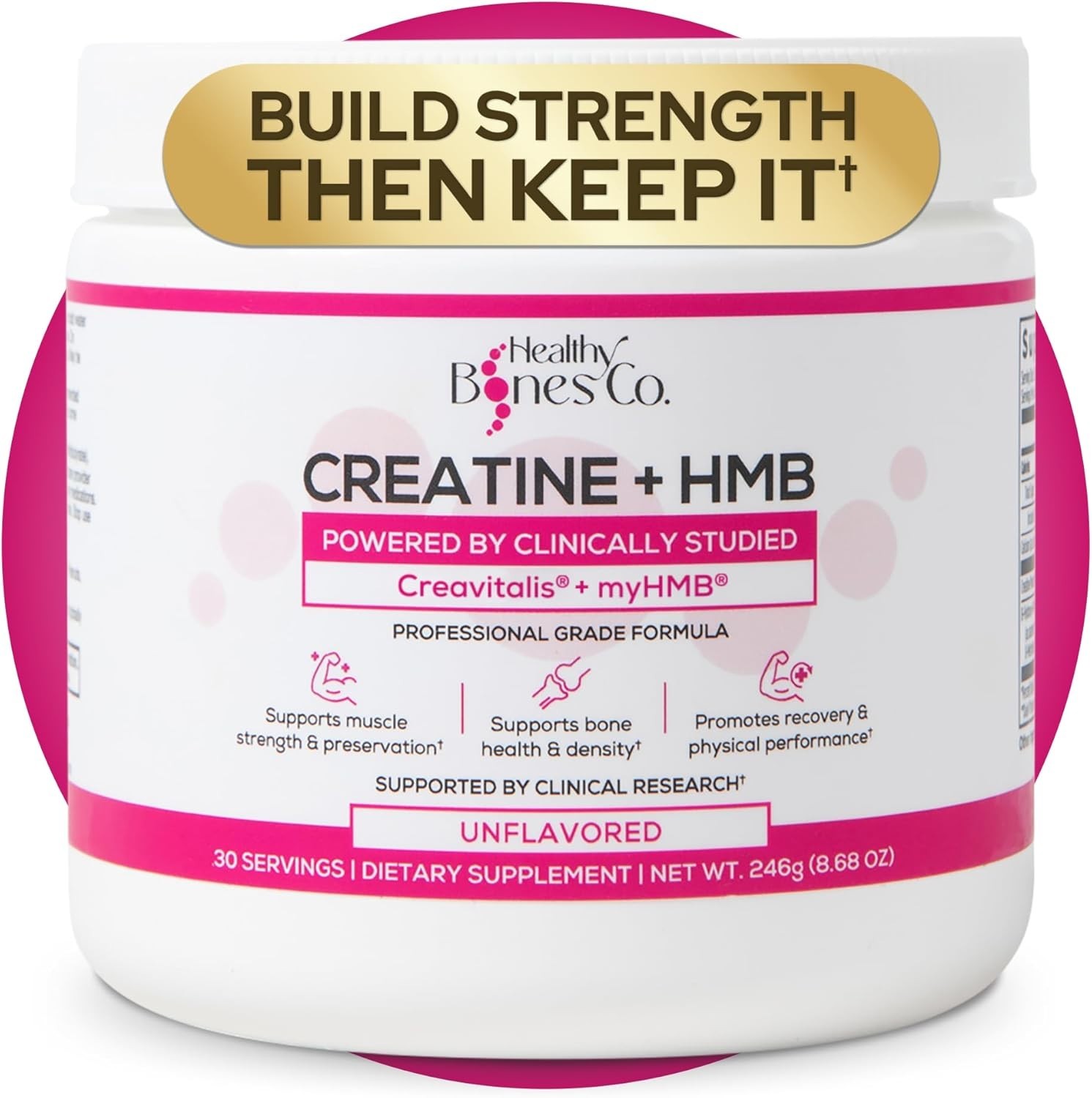 Creatine HMB Powder, 5g Creatine Monohydrate With 3g HMB