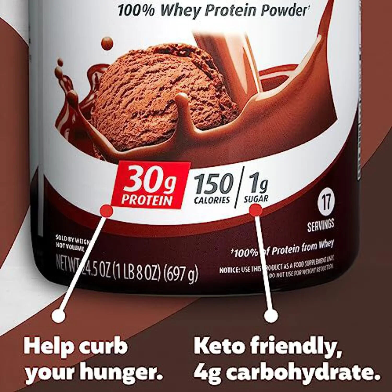 2 PACKS Premier Protein 100% Whey Protein Powder, Chocolate Milkshake