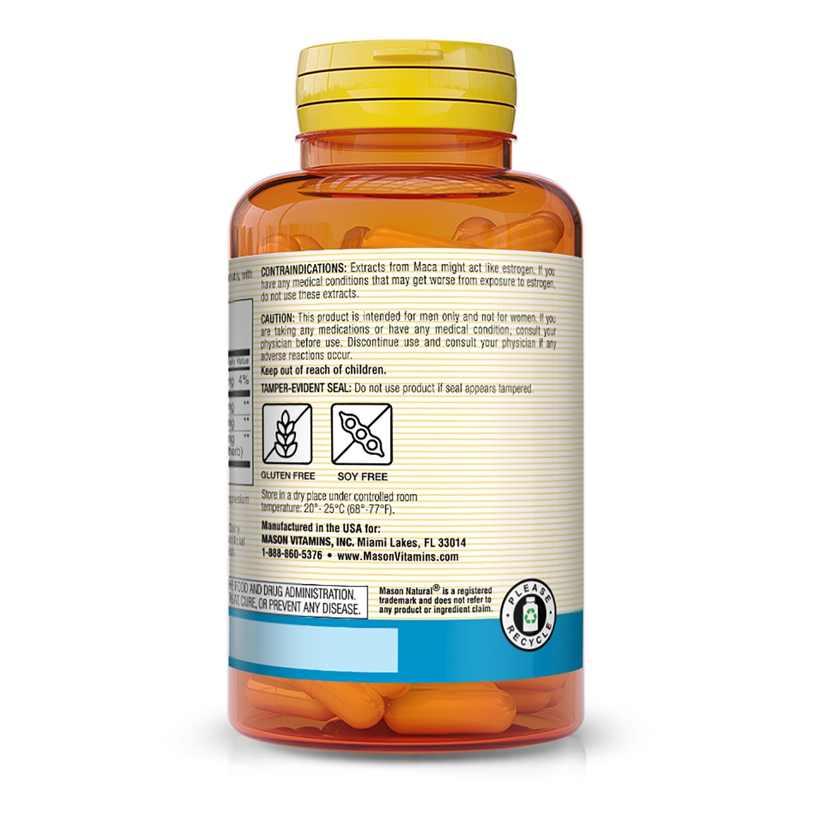 Mason Natural Vein Erect with L-Arginine & Maca – Supports Sexual Health 80 caps