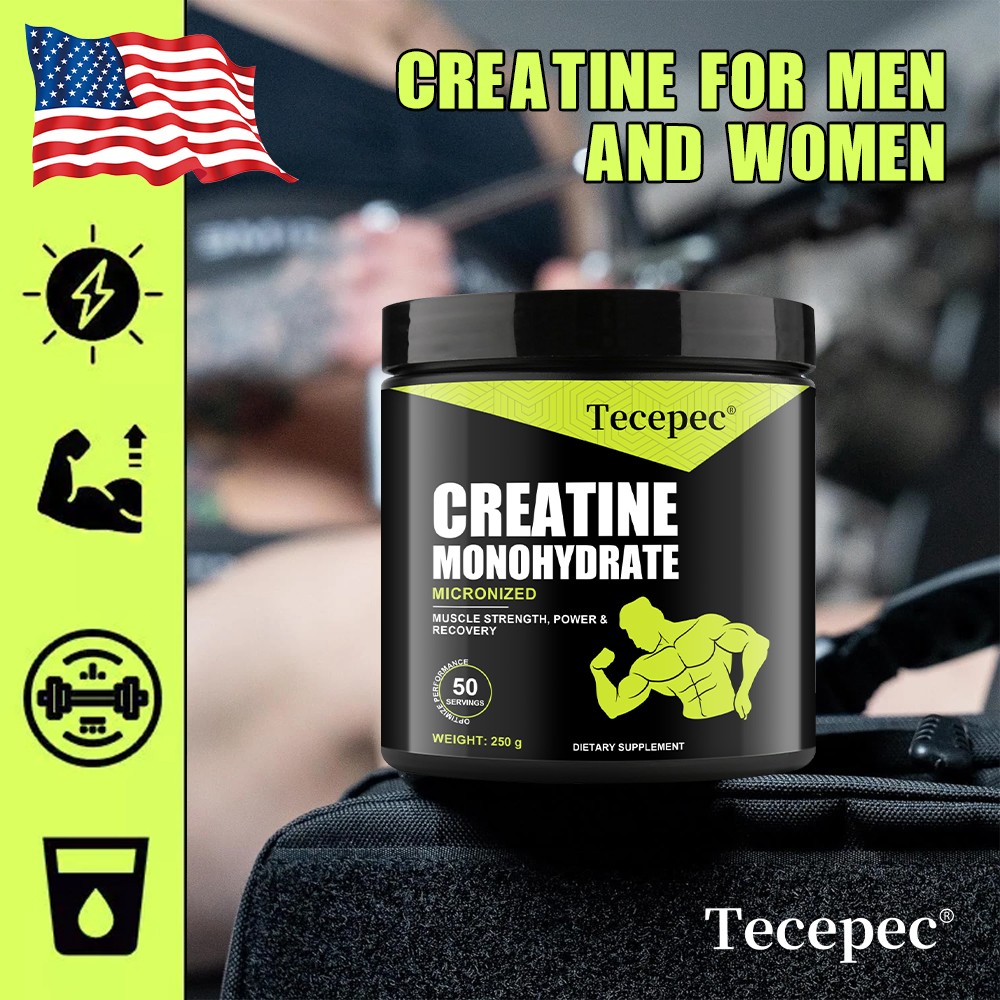 Creatine Monohydrate Powder Pure Promote Muscle Growth 5 Grams Per Serving
