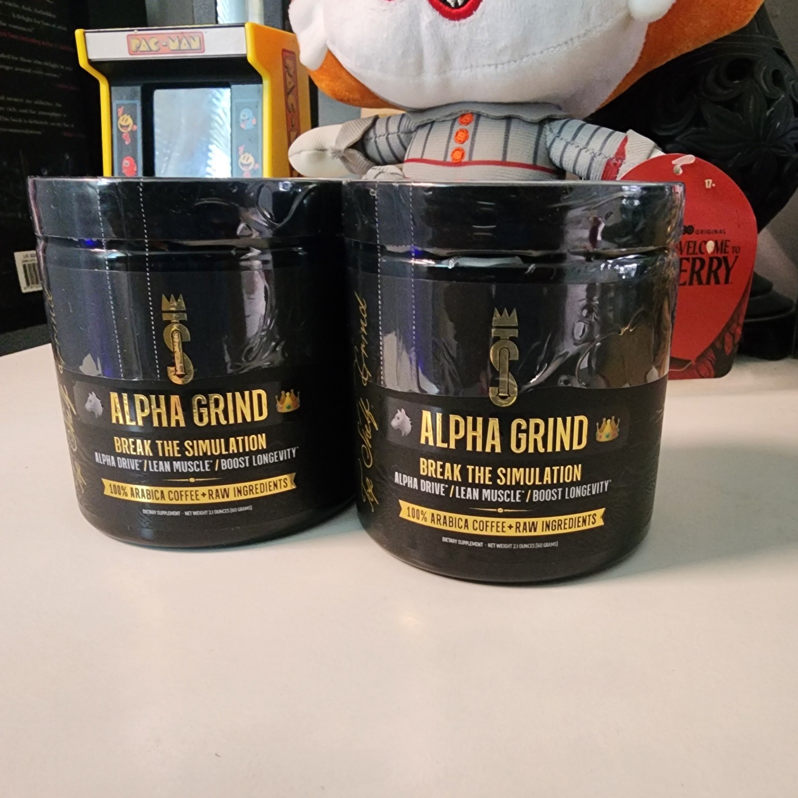 Alpha Grind 100% Arabica Coffee + RAW Gym Stack Pre-Workout Energy Powder