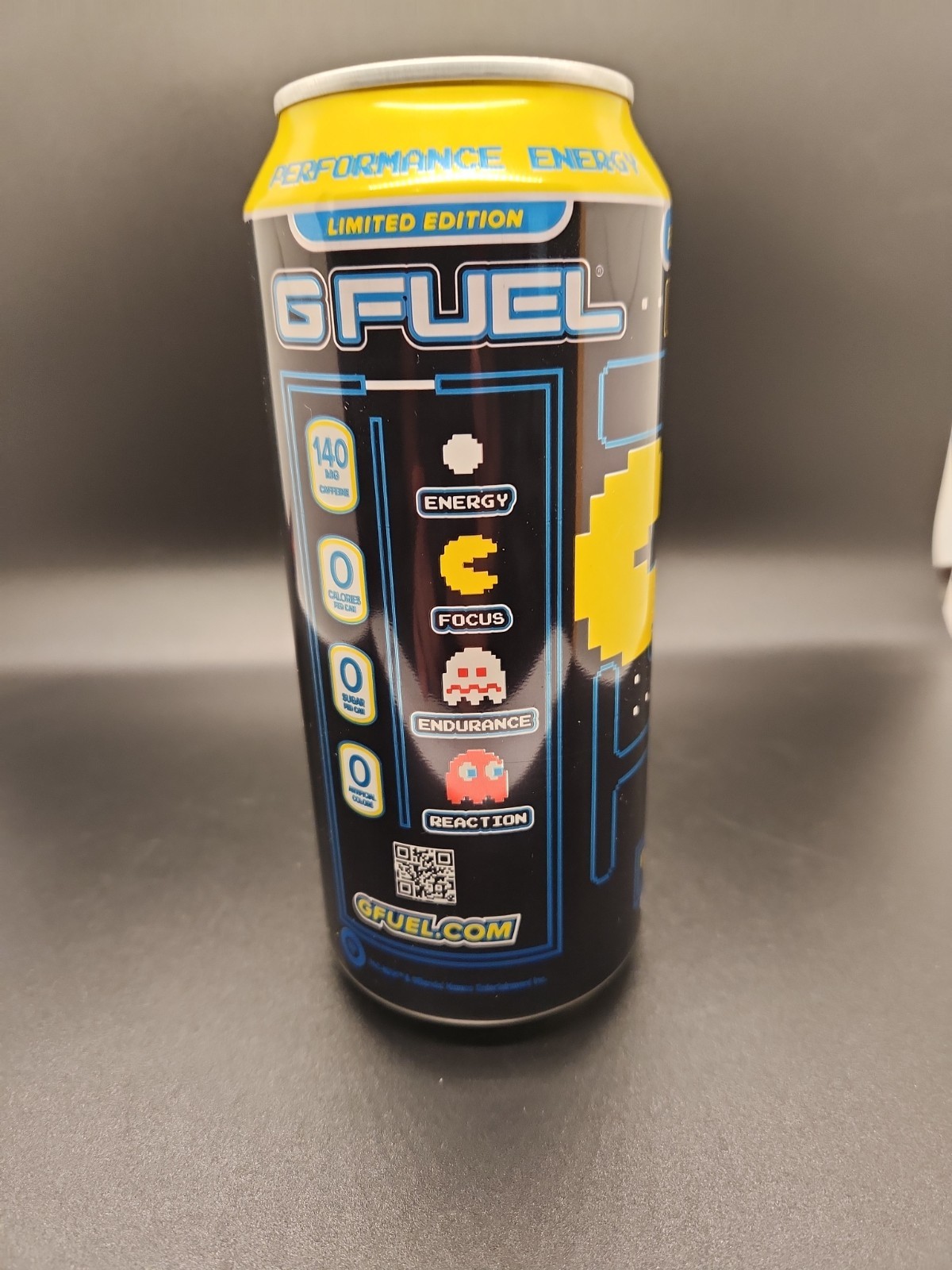G-Fuel Pac Man Energy Drink NEW 16 Fl Oz Cherry Lollipop Video Game LMTD EDITION