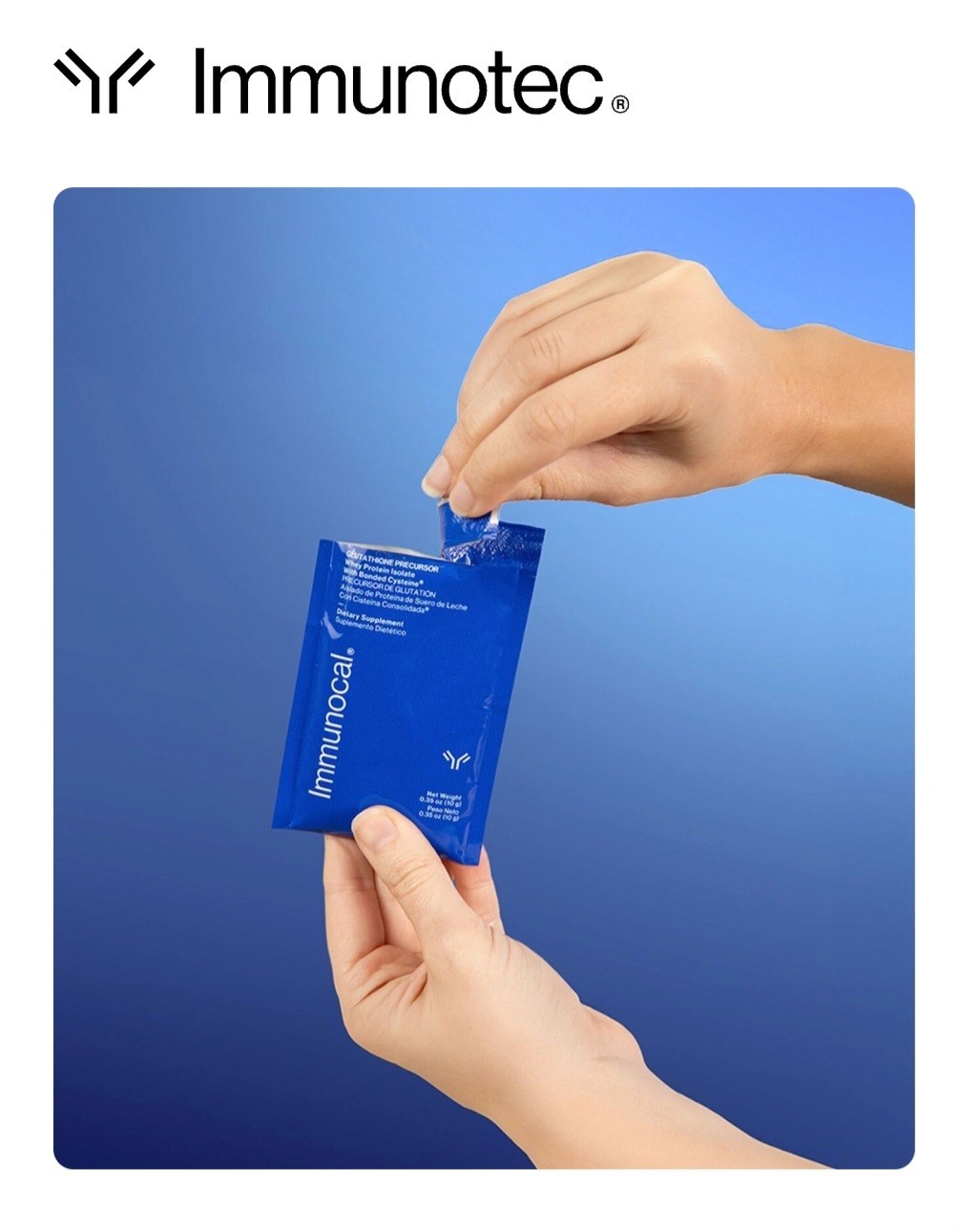Immunocal Classic Blue Regular Glutathione Precursor * 30 Pouches by Immunotec**