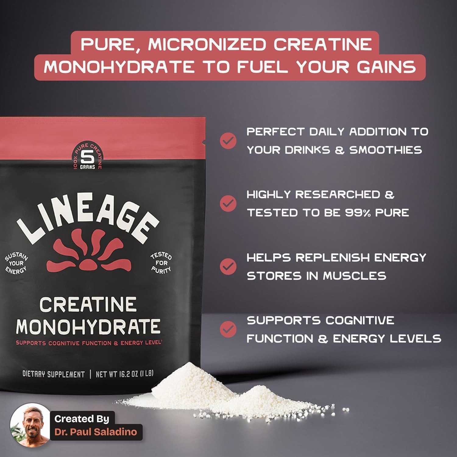 Micronized Creatine Monohydrate with Sea Salt – Micronized Creatine Powder fo…