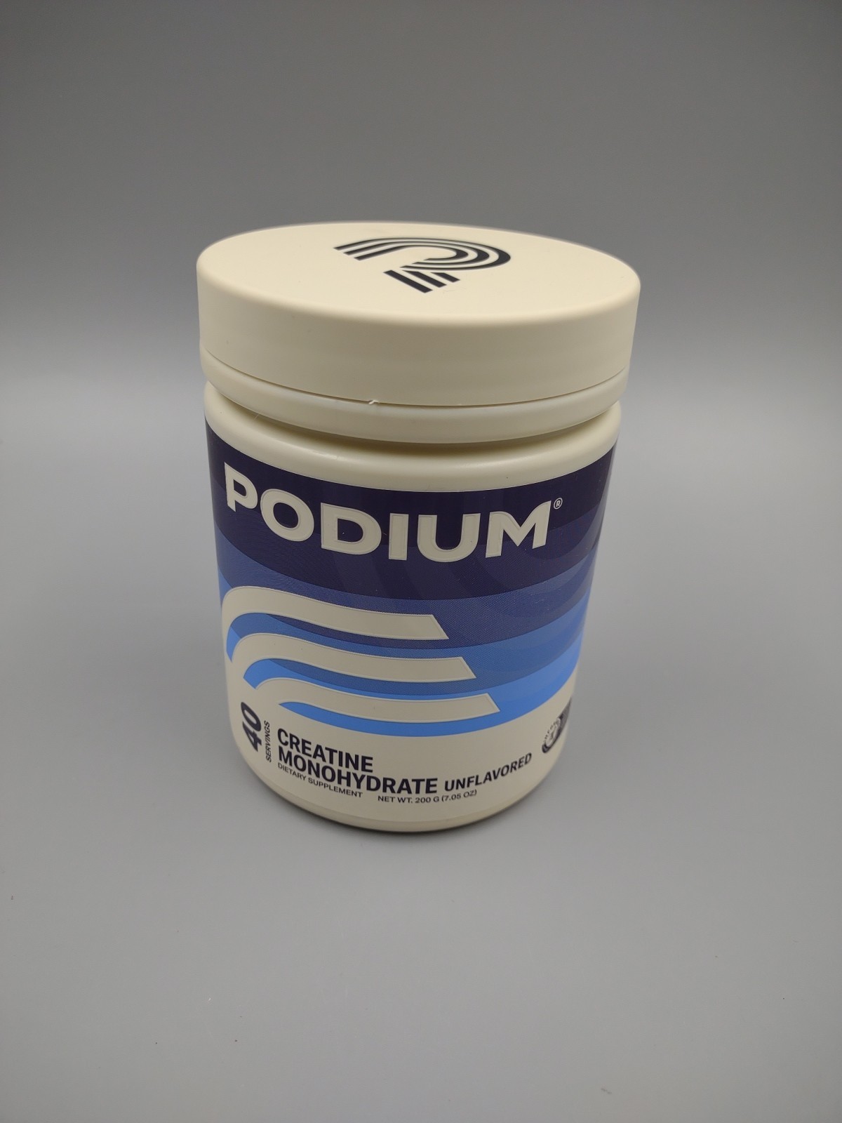 Podium Creatine Monohydrate Unflavored ~ 7.5oz/40 Servings ~ Expires 2/26