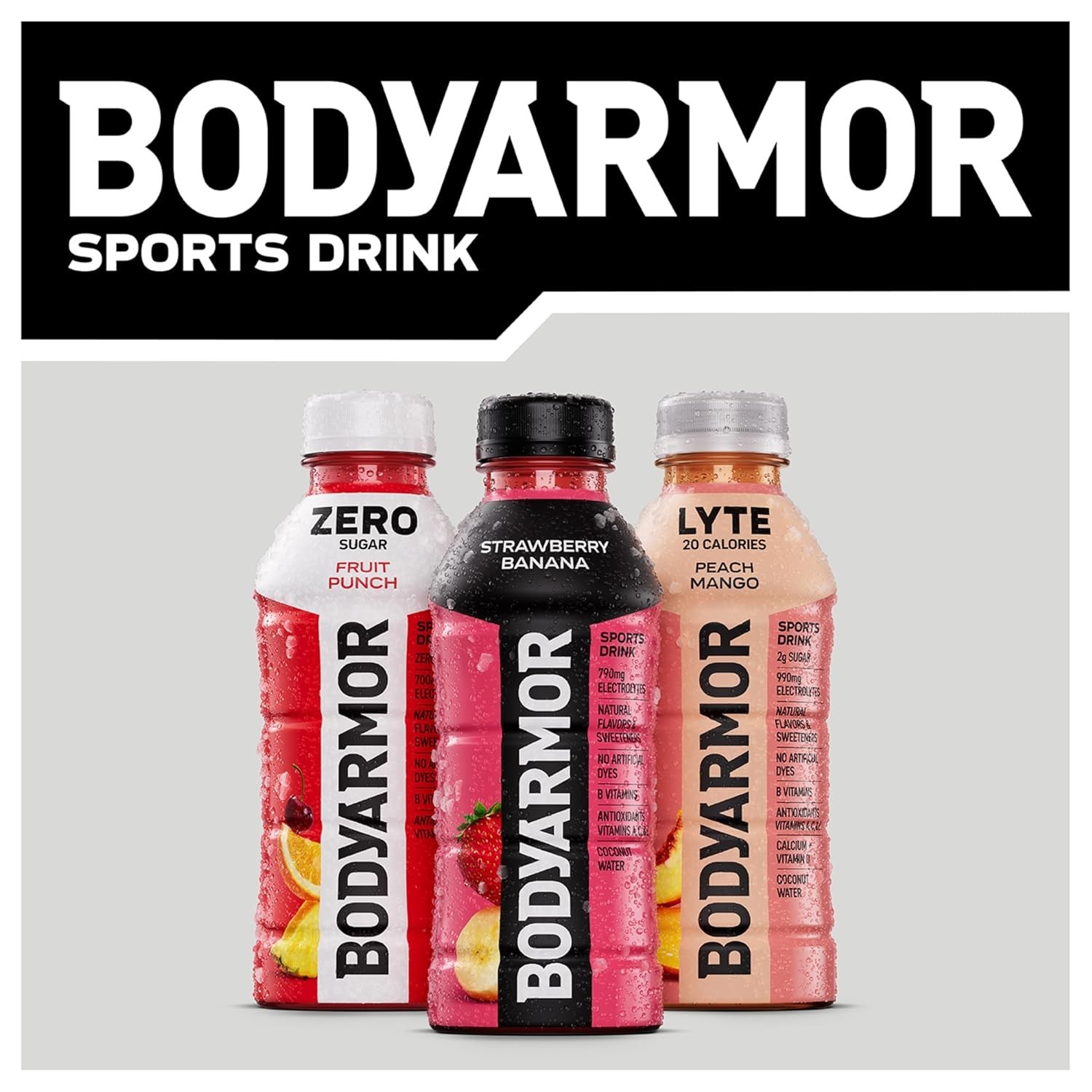 Sports Drink BodyArmor Blackout Berry 16 Fl Oz Electrolytes Hydration