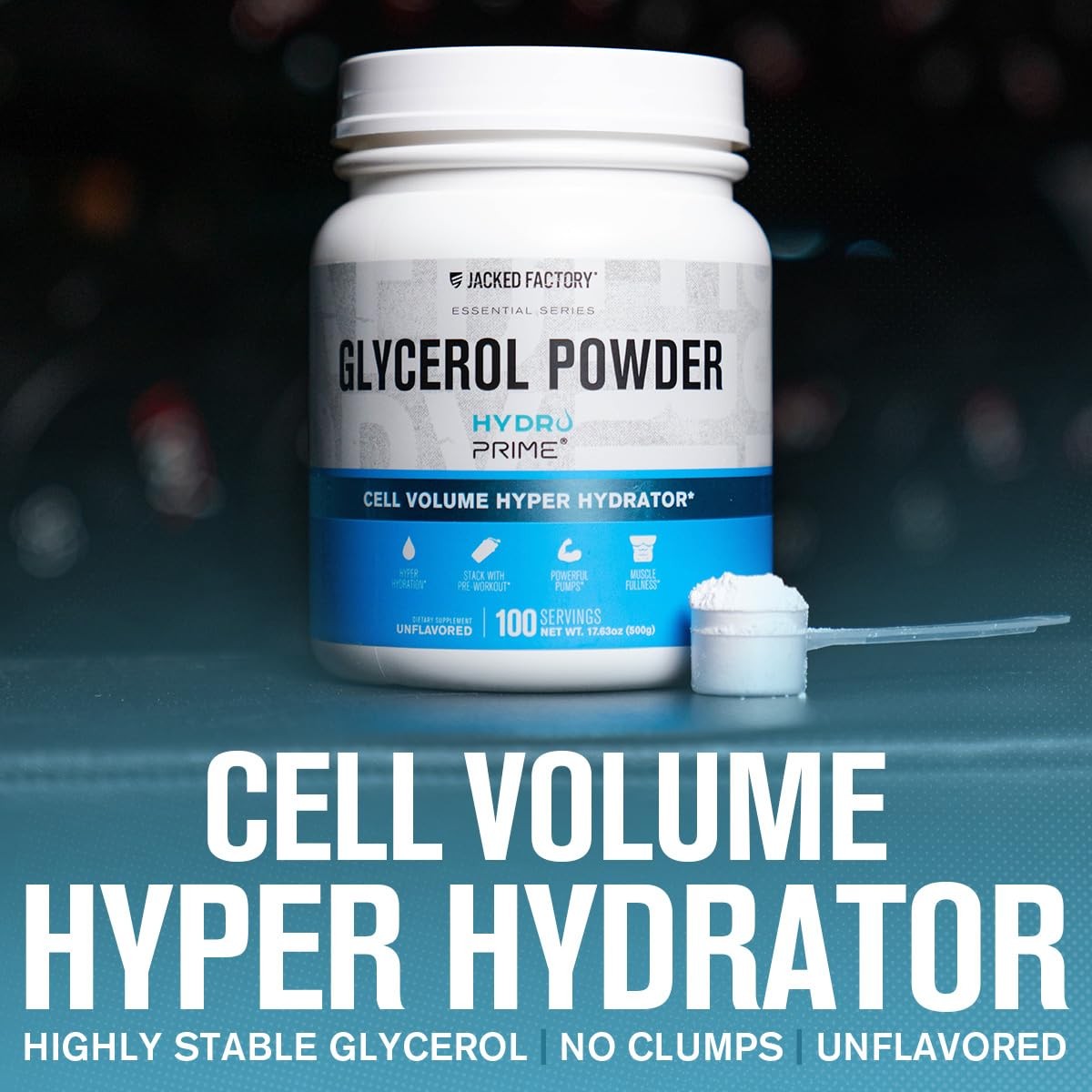 Jacked Factory Glycerol Pump Powder – Cell Volume 100 Servings (Pack of 1)