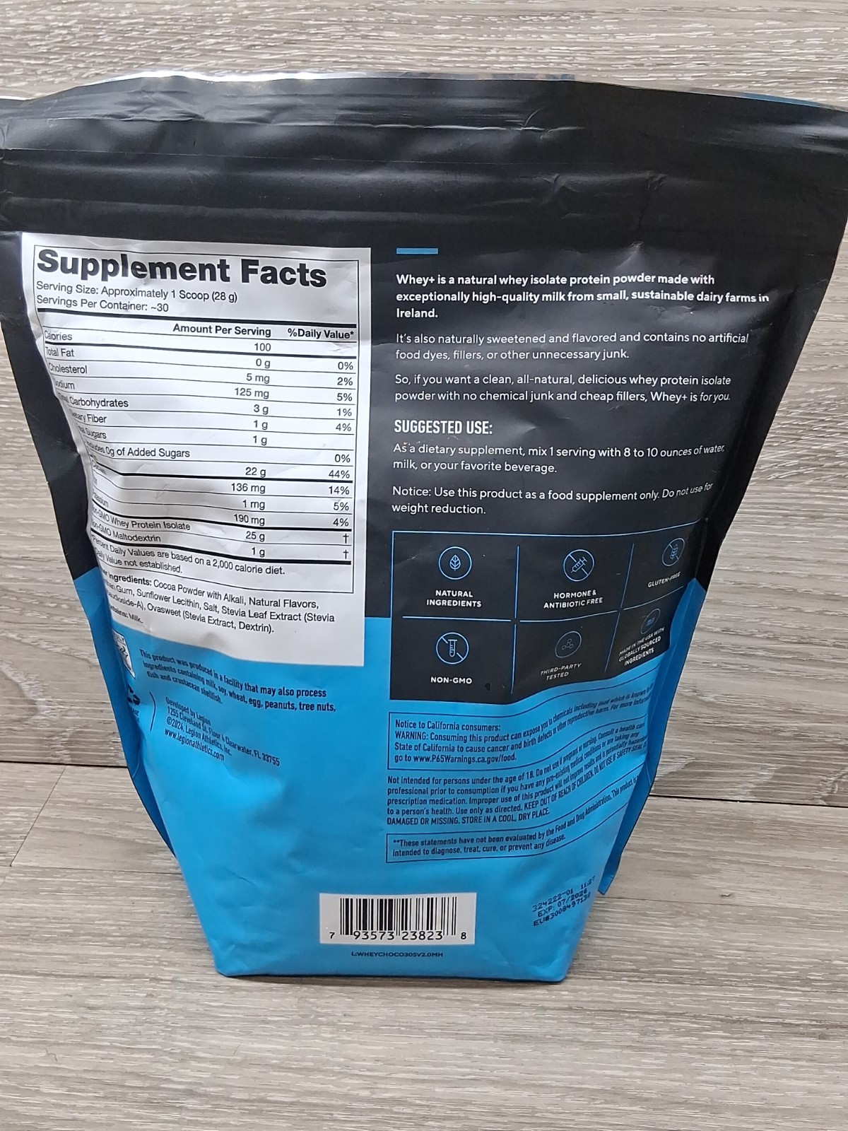 Grass Fed Whey Protein Powder Chocolate 30 Servings No Lactose 100 Pure 07/2026