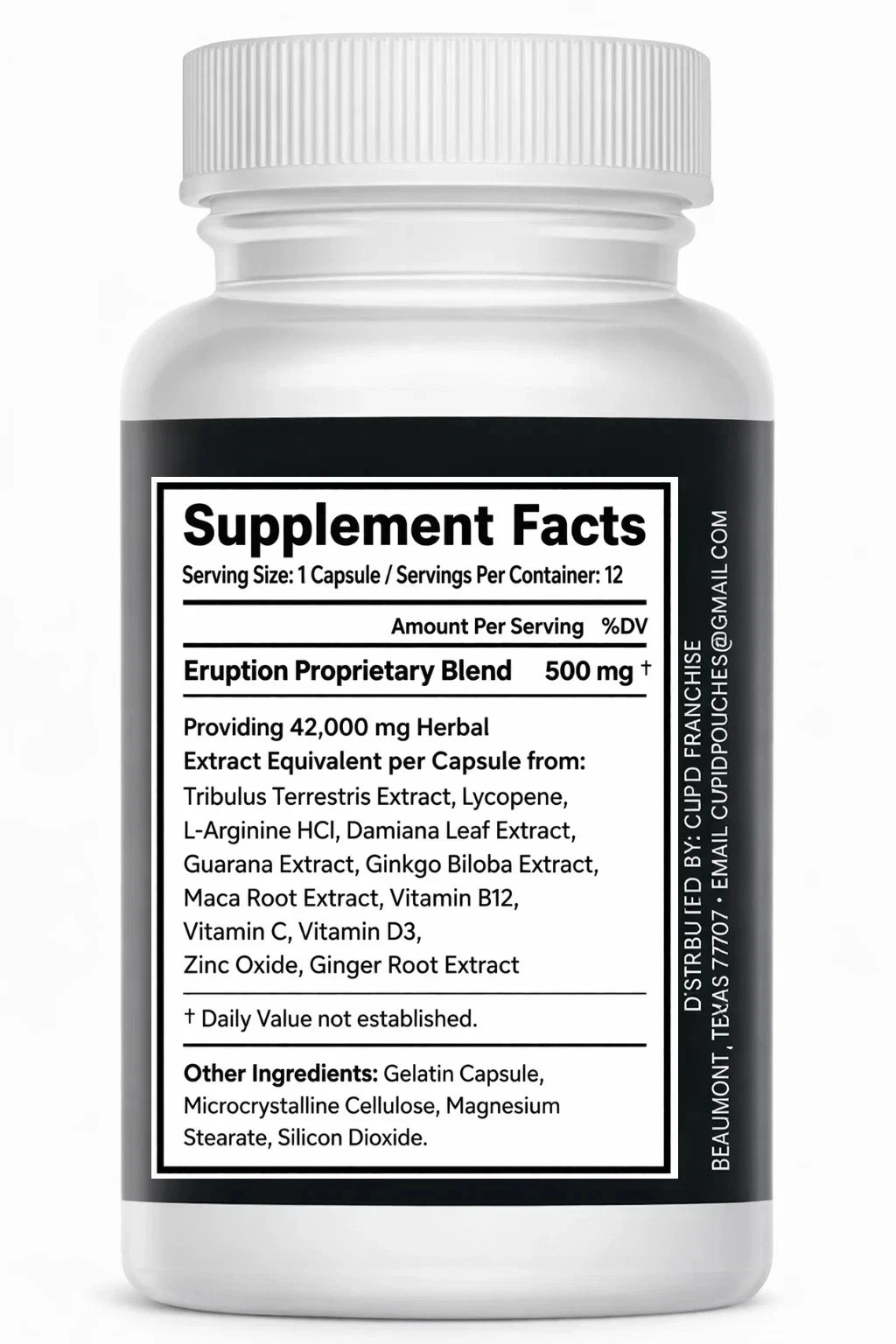 ERUPTION – Male Performance Support – Boost Stamina, Size, Stamina & Vitality