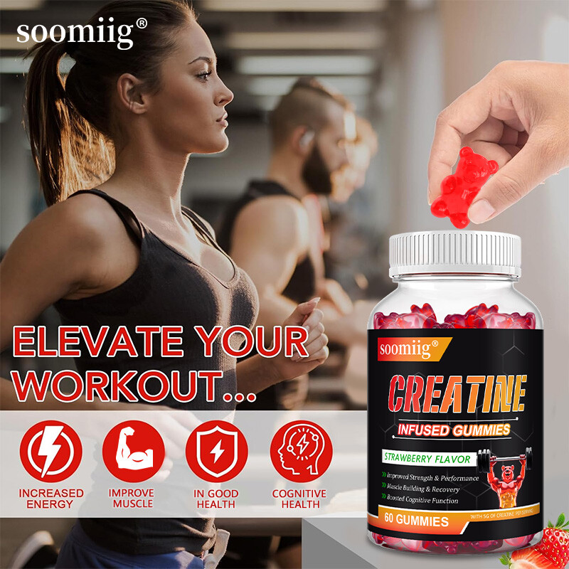 Creatine Monohydrate Gummies Muscle Gain 5000 mg per serving (5 g)
