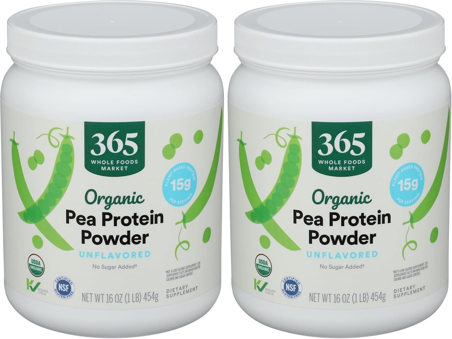 Organic Pea Protein, 16 Ounce Pack of 2