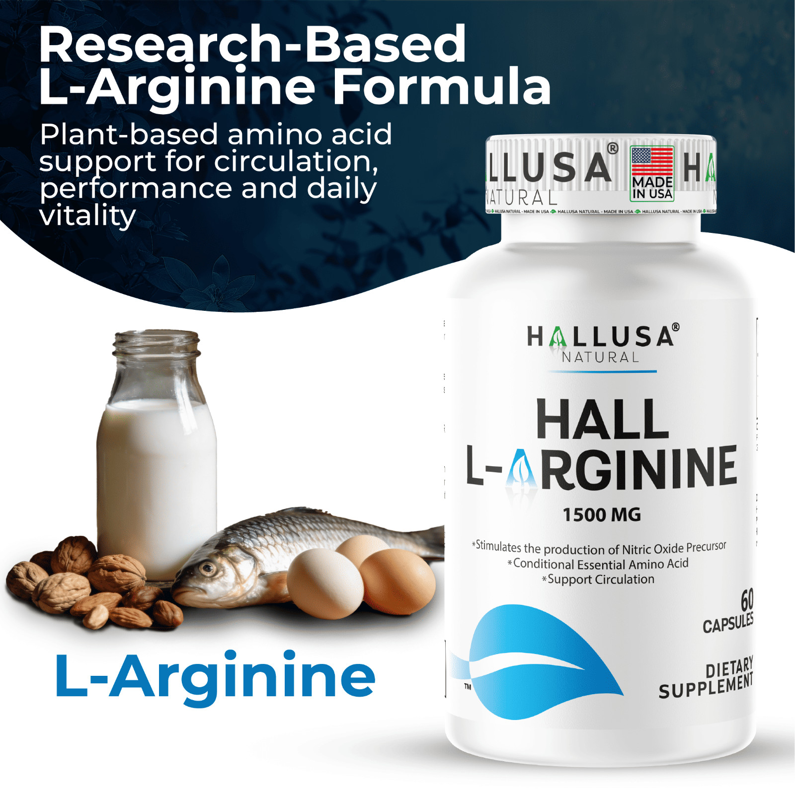 L- ARGININE – Supplement for Enhanced Performance – Essential Amino Acids