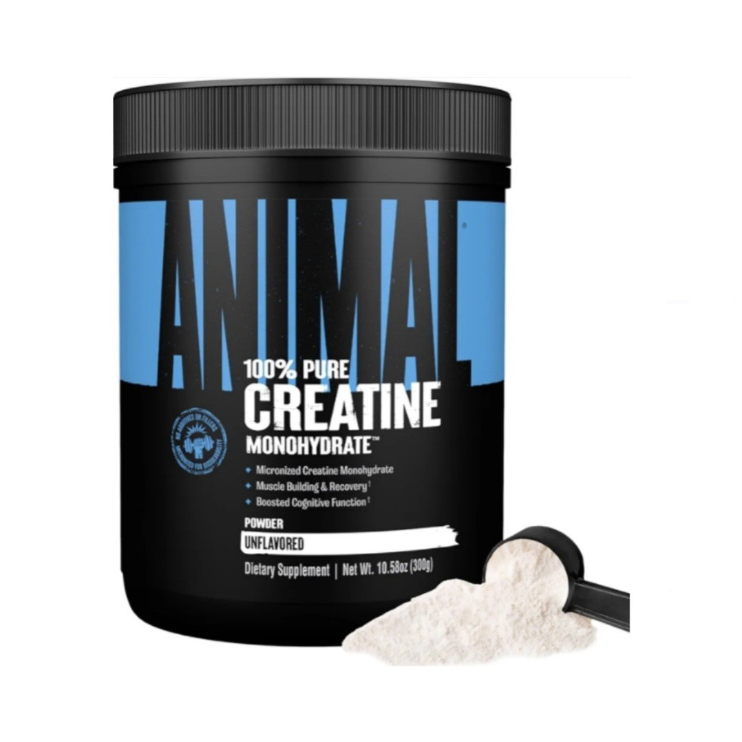 Animal Creatine Monohydrate Powder Micronized Unflavored Muscle Recovery 300 g