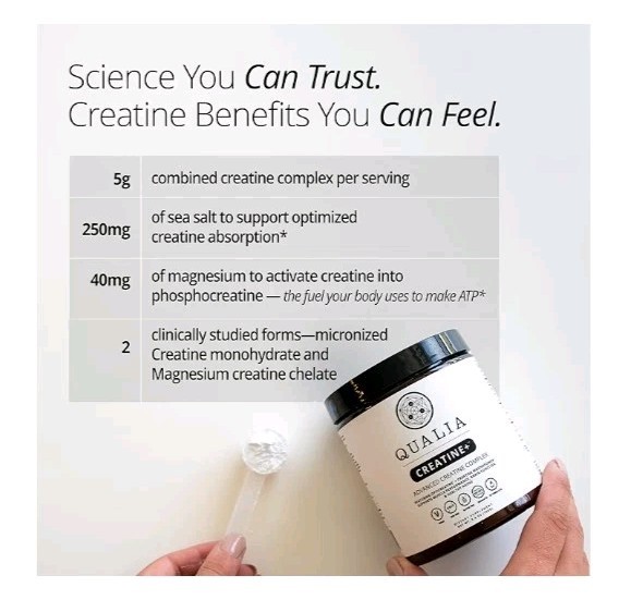 Qualia Creatine Advanced Complex 2 Sources + Magnesium Optimiz. B6