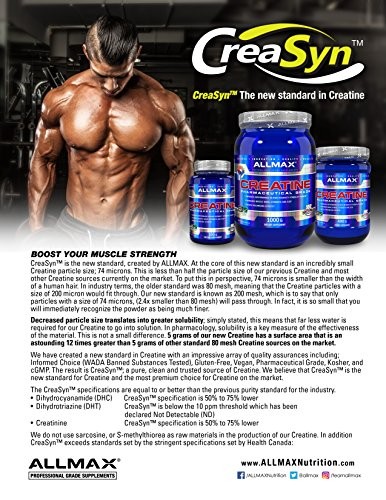 Creatine Monohydrate Powder Micronized Unflavored 1000g