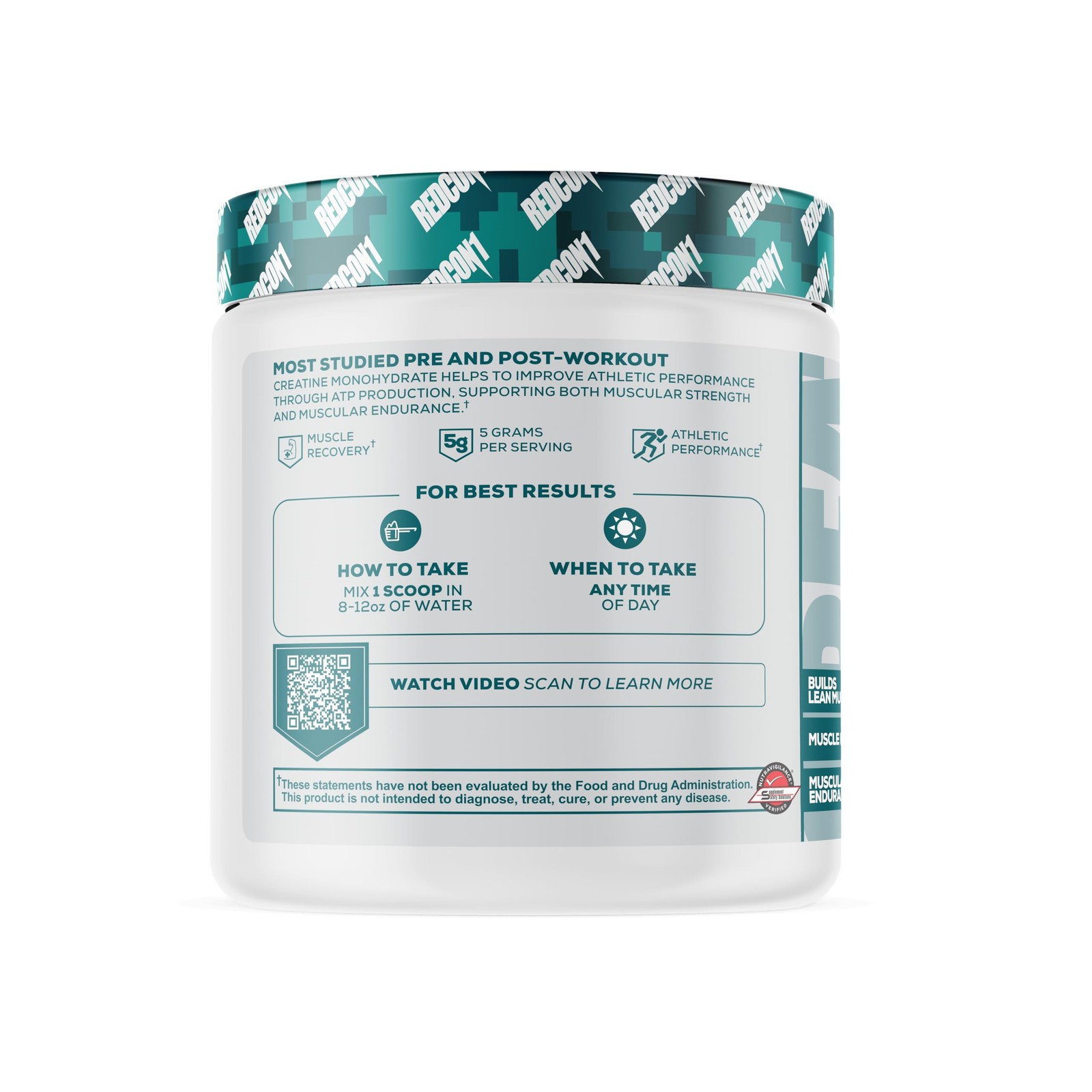 Creatine Monohydrate – Keto Friendly + Vegan Pre & Post Workout Supplement – …