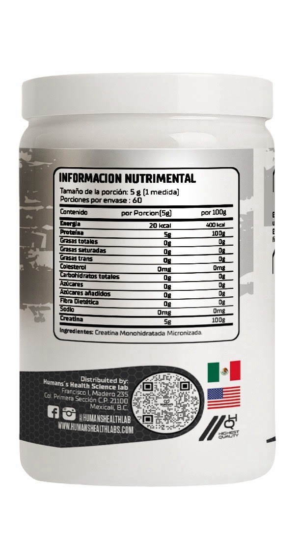 Creatine Monohydrate – Gain Lean Muscle, Improve Performance and Strength 300gr