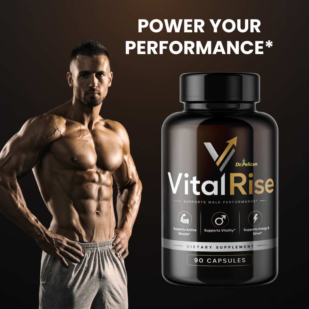 Vital Rise- Bodybuilding & Men’s Health Support- 4 Bottles- 360 Capsules