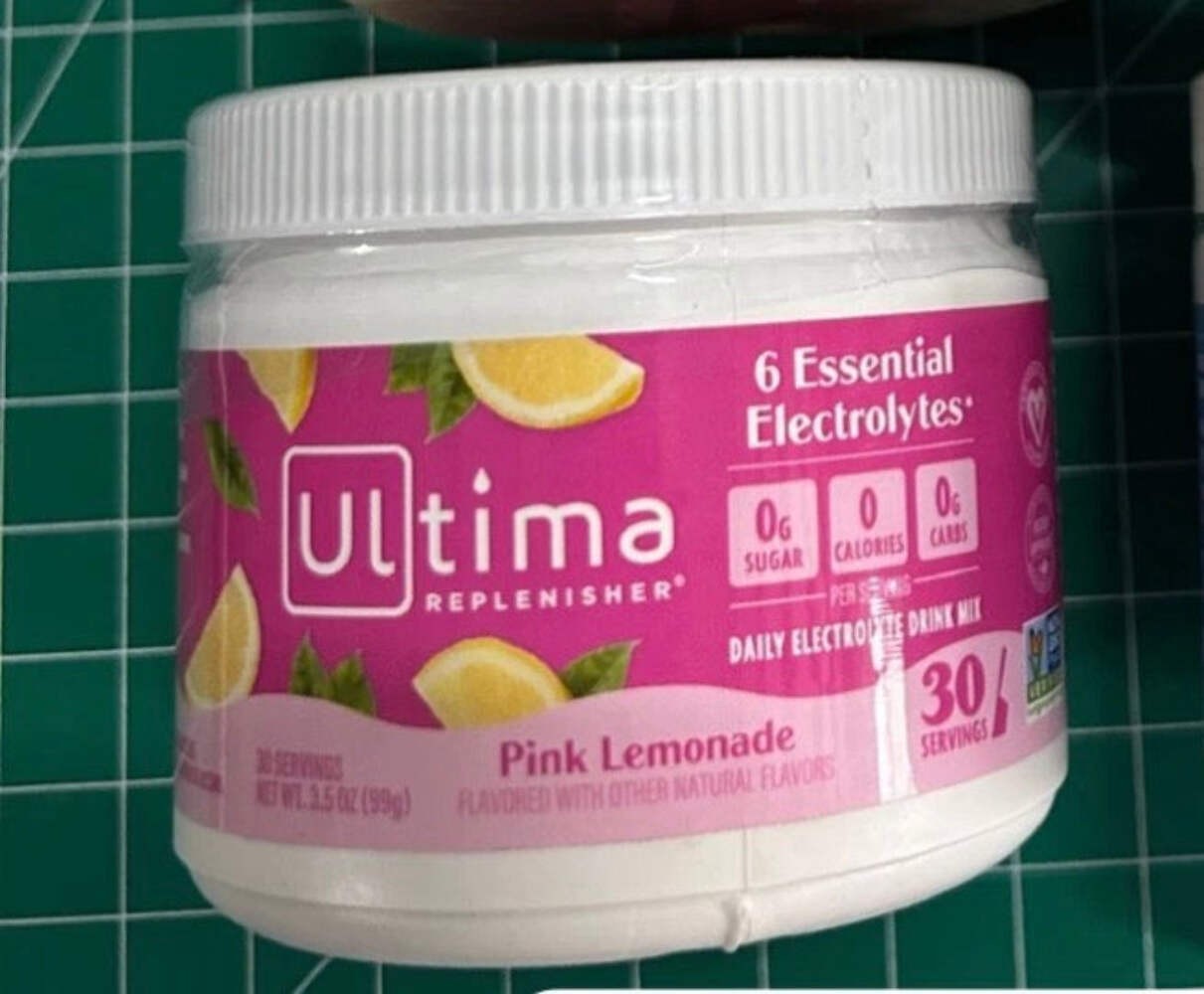 1/27 Ultima Replenisher Daily Electrolyte Powder Drink Pink Lemonade Sugar Free