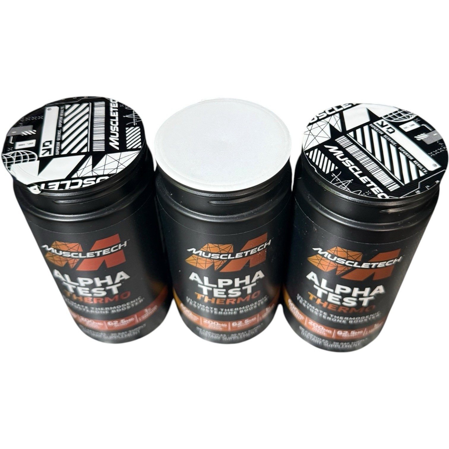 (3) Muscletech Alpha Test Thermo Testosterone Booster 90 Caps Exp 01/2028+