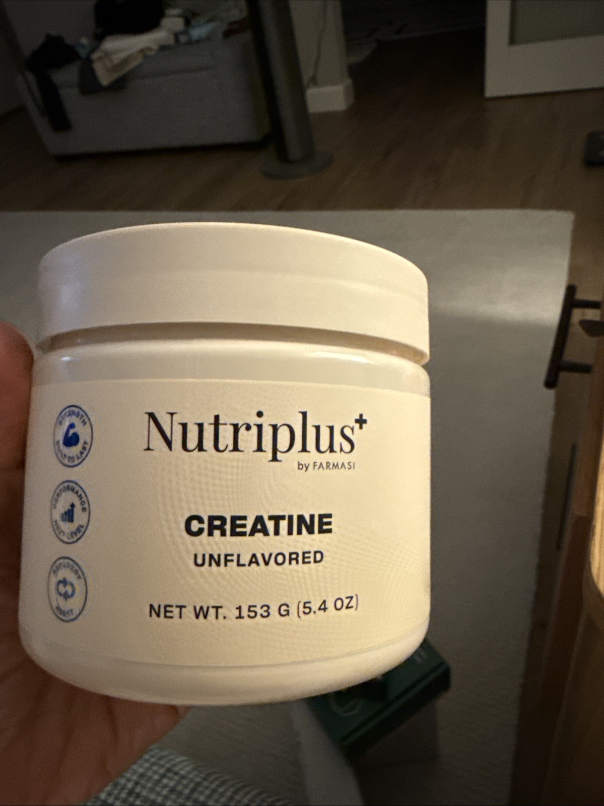 Nutriplus Creatine Powder Unflavored 5.4 oz Bodybuilding Supplement