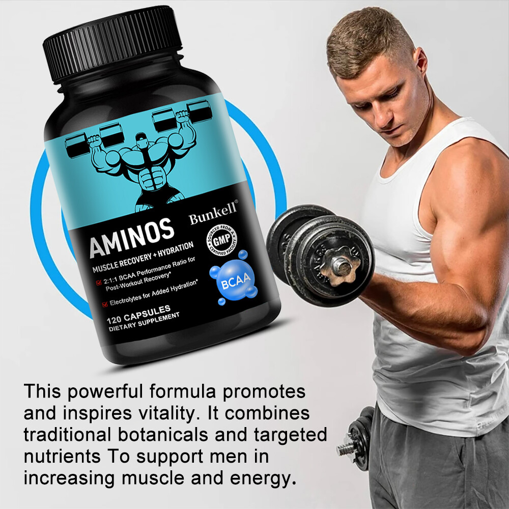 BCAA 5000mg Capsules Increase Energy, Strength and Endurance