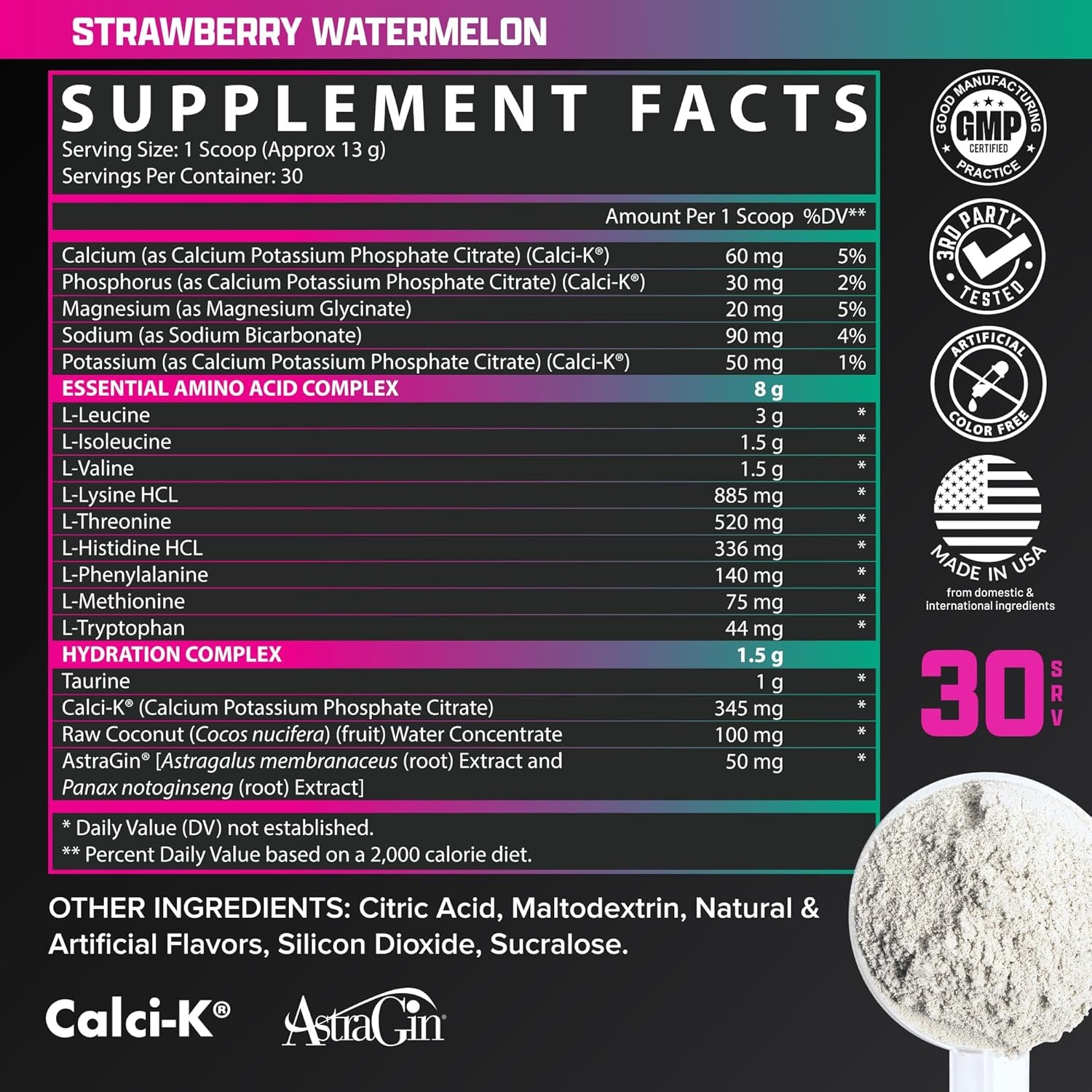 Nutrex EAA + Hydration BCAA Amino Acids Electrolytes Muscle Recovery Endurance