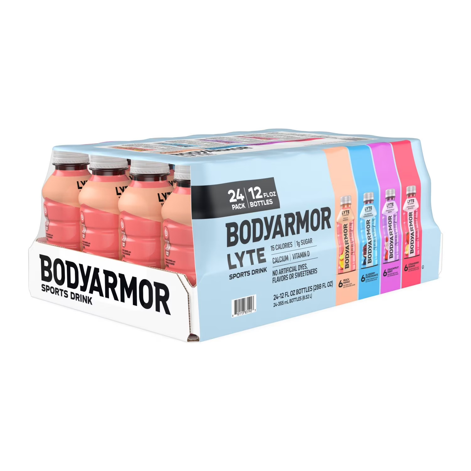 BODYARMOR LYTE Sports Drink Variety Pack Bottles, 12 fl. oz., 24 pk