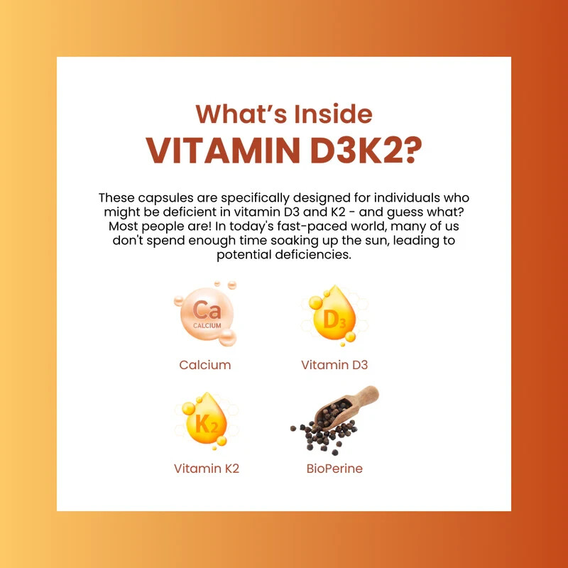 Biohacking VITAMIN D3K2 – 60 Count EXP 2026