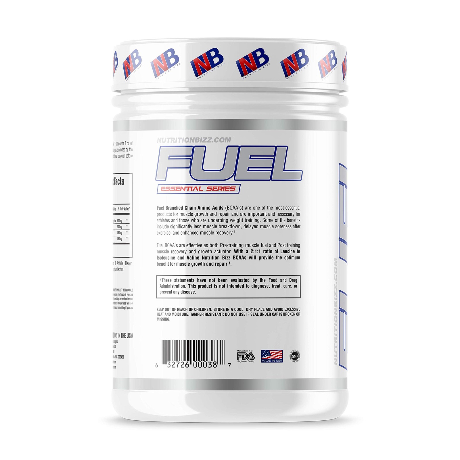 BCAA Powder, 5 Grams of BCAAs Amino Acids, Post Workout Recovery Drink for Mu…