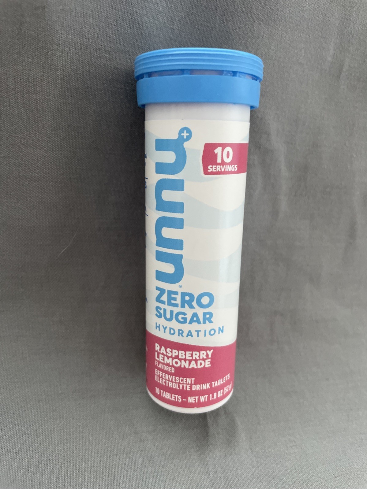 NEW Nuun Zero Sugar Hydration Electrolyte Tablets, Raspberry Lemonade, 10 ct